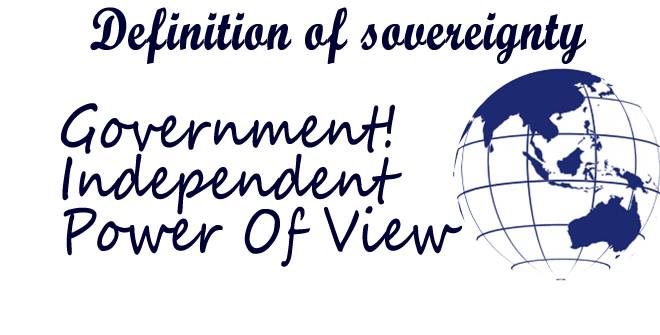 Sovereignty Definition