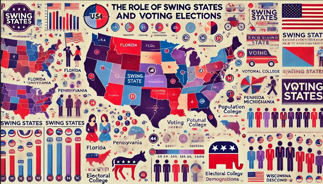 Us election polls today swing states